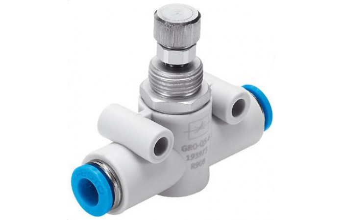 Пневмодроссели Festo трубного монтажа серии GR-QS, GR, GRA